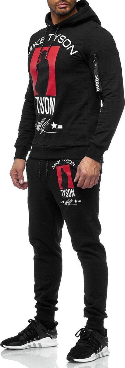 Heren - joggingpak - Mike Tyson - Zwart - 979