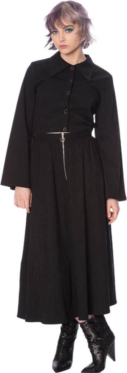 Banned Rok -XL- SCRATCH MIDI Zwart