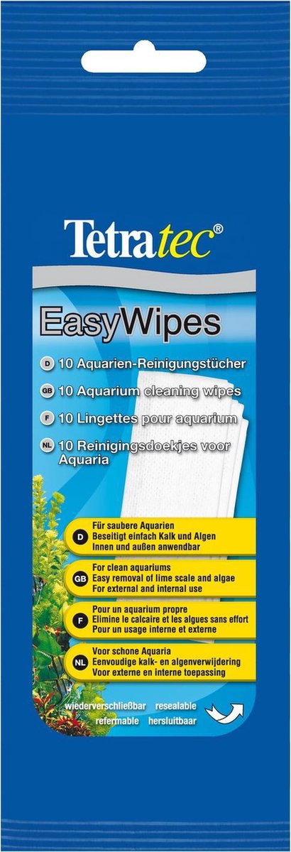 Tetra Easy Wipes - Aquarium Reinigingsdoekjes - 10 Stuks