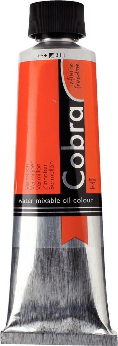 Cobra Artist water Watervermengbare Olieverf 150mL 311 Vermiljoen