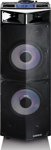 Lenco PMX-300 - Party Speaker met 250w vermogen incl microfoon - Zwart