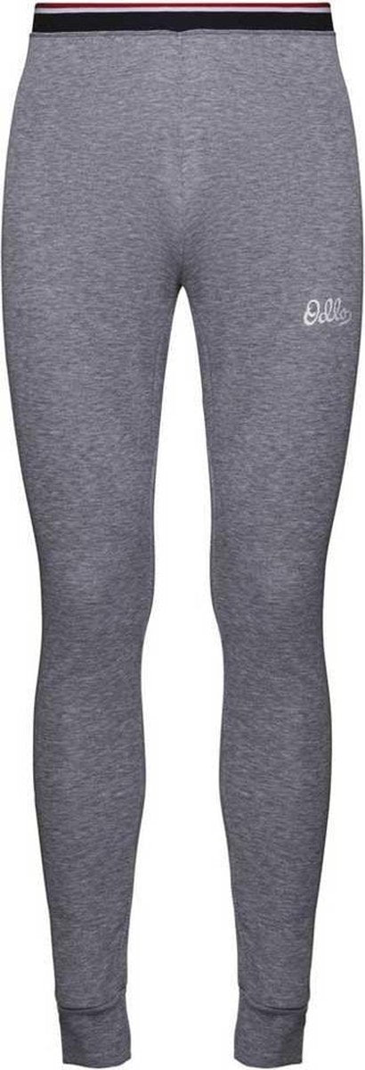 Odlo Bl Bottom Long Active Warm Originals Heren Thermobroek - Grey Melange - Maat XXL
