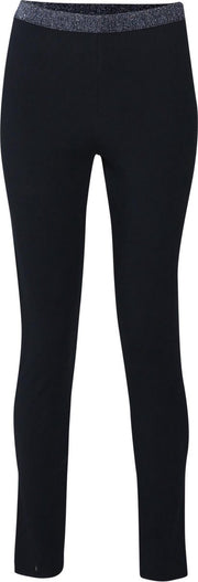 Cassis - Legging met tailleband in lurex - Marineblauw