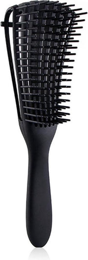 BOTC Anti-klit Haarborstel|Detangler brush|Hoofdhuidverzorging|Detangling brush|Krullen|Kroes haar|Definiëren|Zwart
