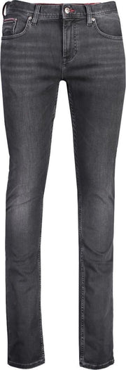 Tommy Hilfiger Jeans Zwart Getailleerd - Maat W33 X L34 - Heren - Herfst/Winter Collectie - Katoen;Elastaan