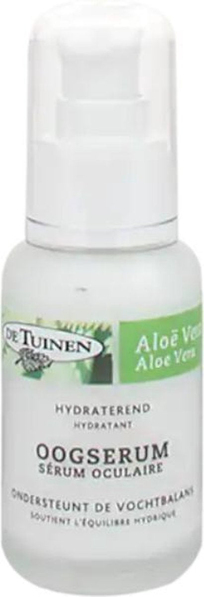 De Tuinen Aloe Vera Oogserum 50ml - Vegan - verzachtend - vochtregulerend - ondersteunt het herstellend vermogen van de huid