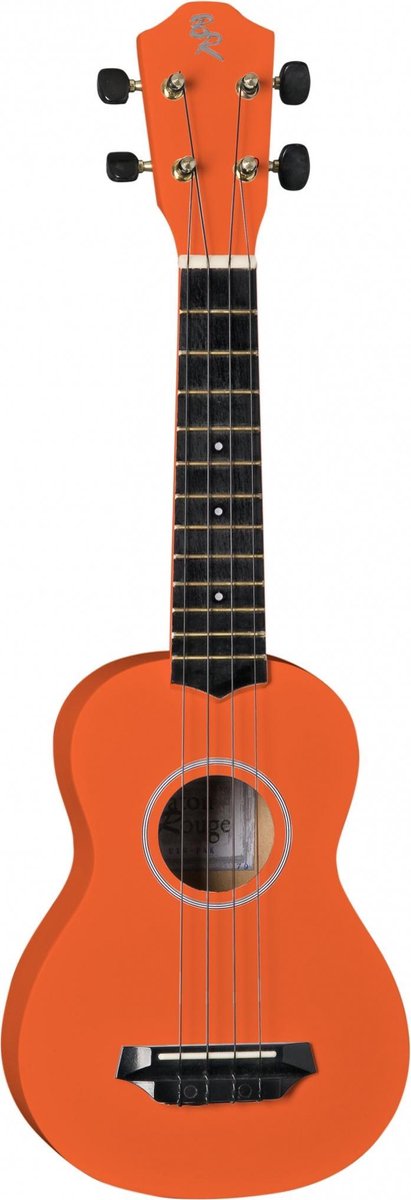 Rattlesnake Houten Ukulele 53 Cm Met 4 Snaren Oranje