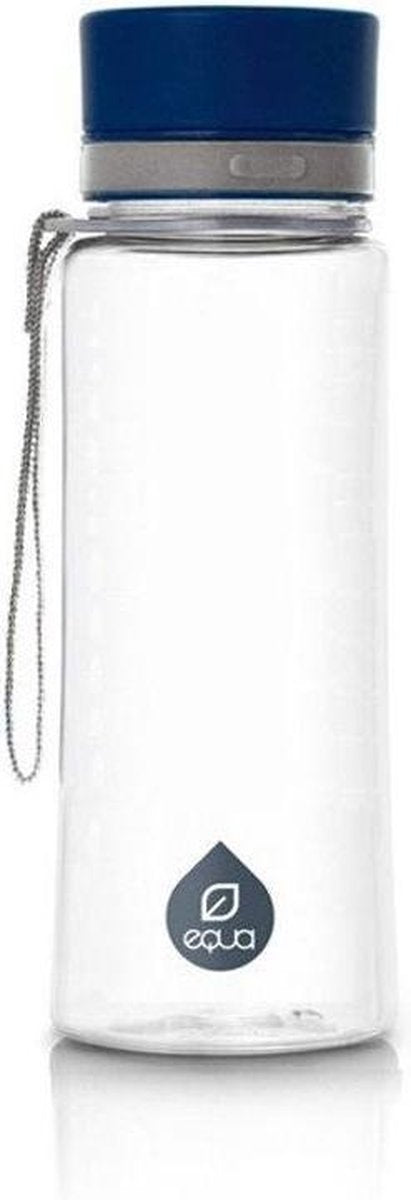 Equa BPA free drinkfles 600 ml - Plain blue