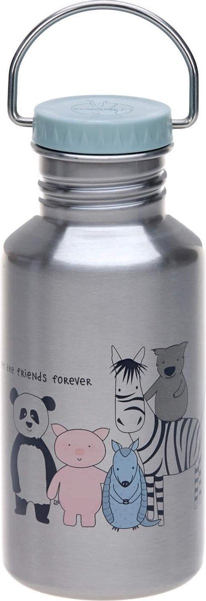 Lässig fles RVS Little Friends voor kinderen 500ml