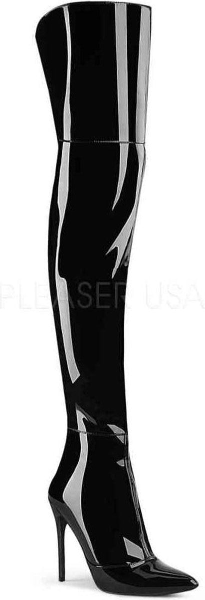 COURTLY-3012 - (EU 39 = US 9) - 5 Stretch Thigh High Boot