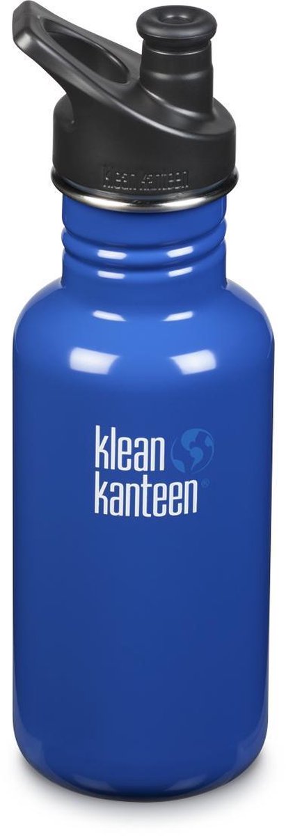 Klean Kanteen Classic Drinkfles Sport Cap - Coastal Waters/ RVS - 532 ml