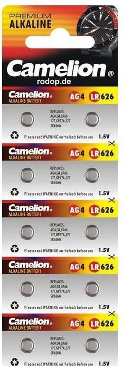 Camelion AG4 | LR66 Batterijen 10 stuks op blister