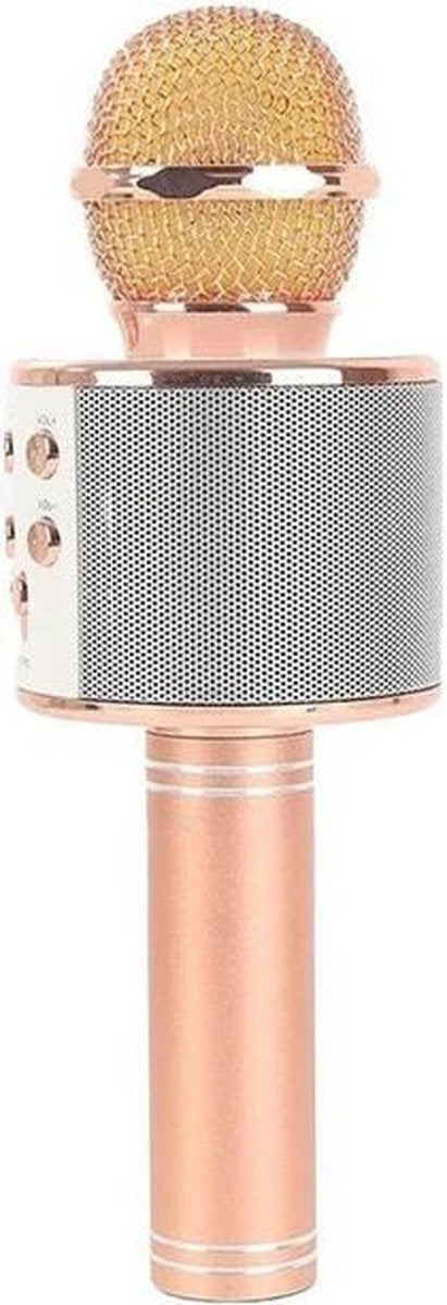 iBello Draadloze Karaoke microfoon Rosegoud - Bluetooth - Geschikt voor Android & iOS