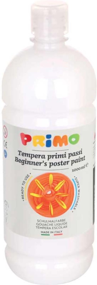 Primo Plakkaatverf Tempera 1000 Ml Wit