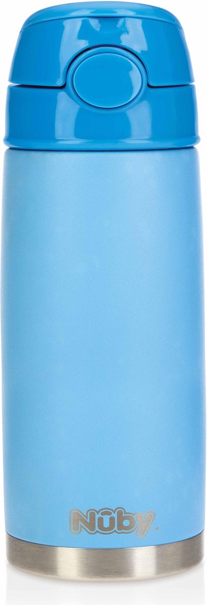 Nûby - Inox Thermos drinkbeker - 420ml - Blauw
