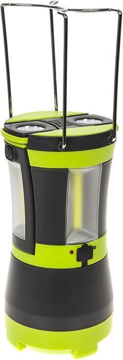 Summit - Oplaadbare - Campinglamp - Tent verlichting - LED 8W - 300 Lumen - 20 CM - Groen/zwart