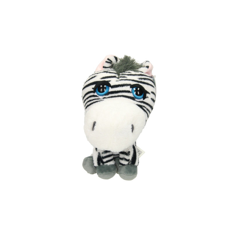 Knuffel Big Head Pluche Zebra