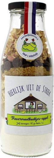 Havermoutkoekjes met appel en chocolade