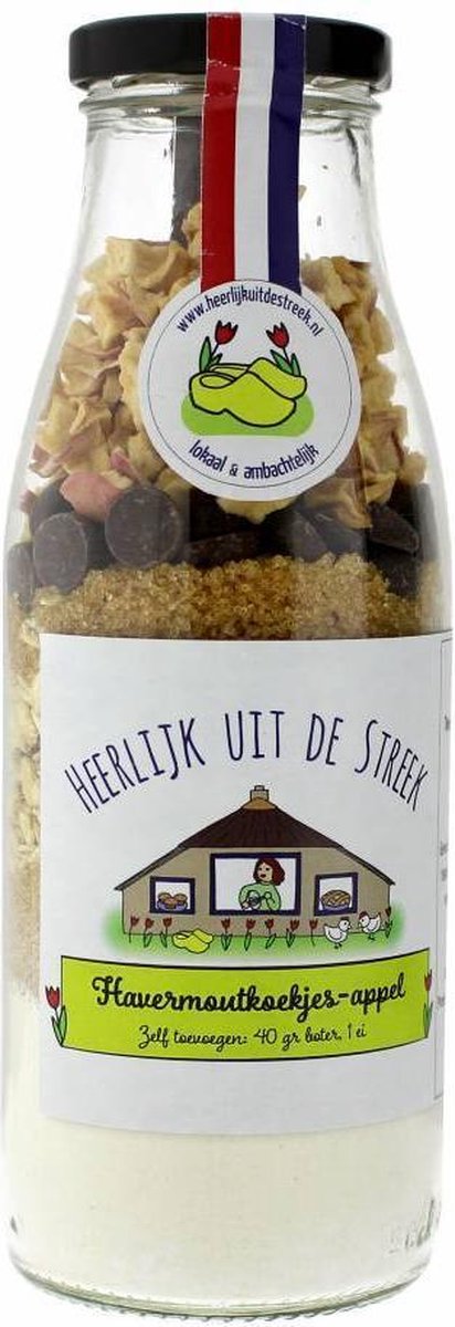 Havermoutkoekjes met appel en chocolade