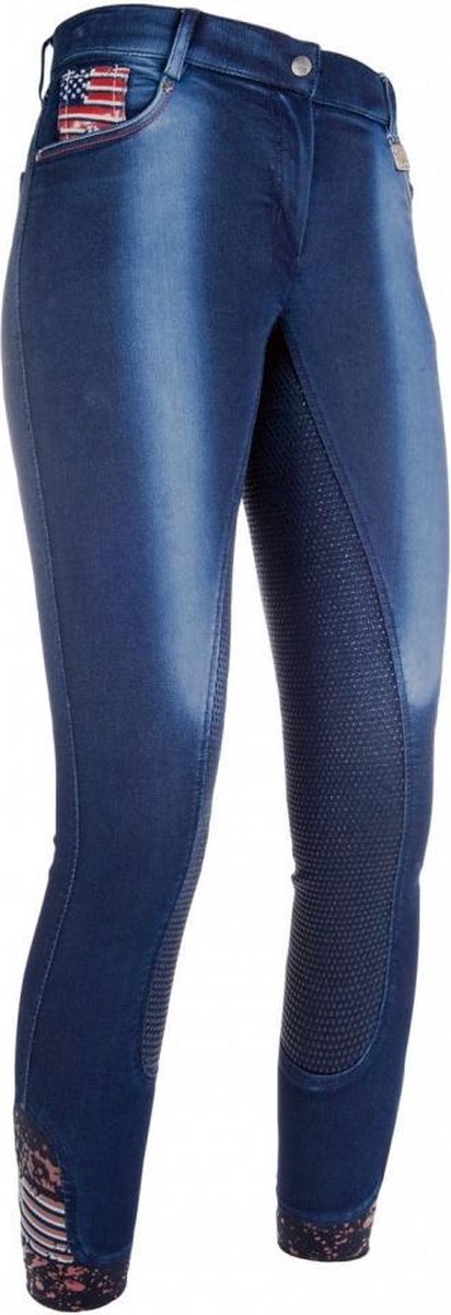 HKM Rijbroek -USA- denim jeansblauw 36