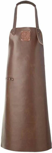 WITLOFT | Handgemaakt | Leren Schort Classic Collection | Donkerbruin | One Size - Verstelbaar