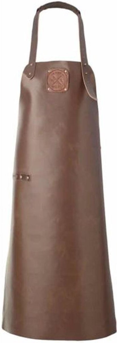 WITLOFT | Handgemaakt | Leren Schort Classic Collection | Donkerbruin | One Size - Verstelbaar