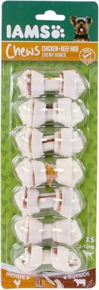 Iams chews chicken/beef hide chewy bones