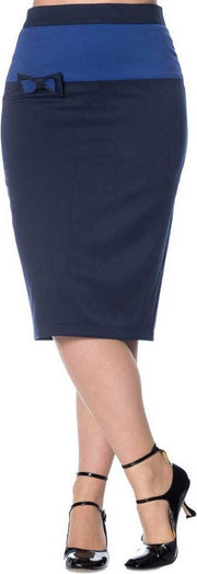 Dancing Days Kokerrok -S- Colour Block Blauw