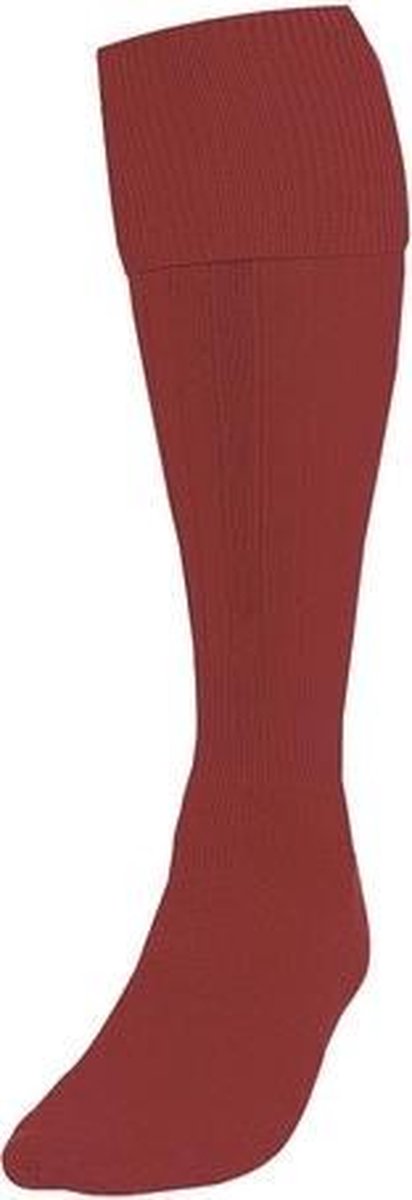 Precision Voetbalsokken Plain Junior Nylon Donkerrood Maat 30-34
