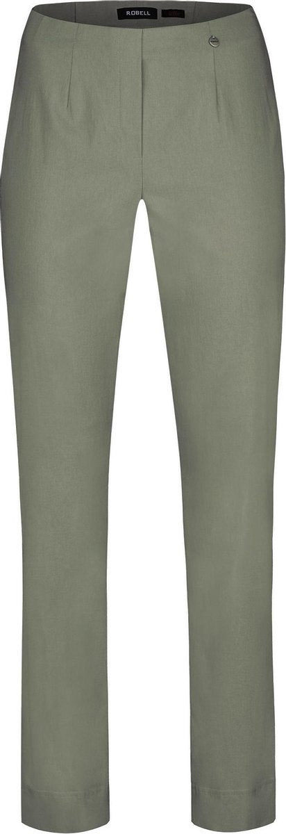 Robell Marie Dames Broek - Olijf Groen - Maat 46