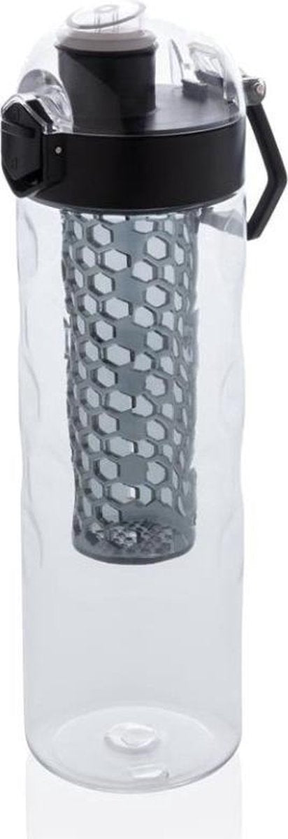 Xd Xclusive Drinkfles Met Honinggraat 700 Ml Siliconen Zwart
