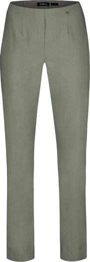 Robell Marie Dames Broek - Olijf Groen - Maat 50