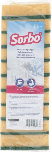 15x Sorbo Schuursponsstaaf Zware Kwaliteit 10 stuks