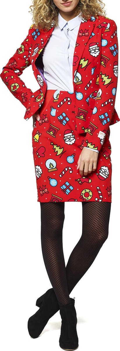 OPPOSUITS - Mrs. Dashing Opposuits kostuum voor vrouwen - M - Volwassenen kostuums