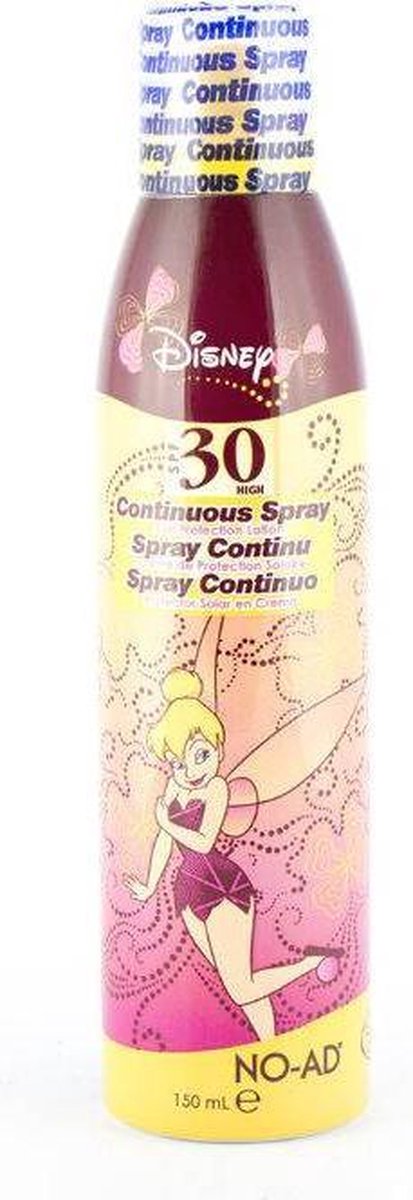 NO-AD Disney Tinkerbell zonnespray SPF 30 voor kinderen