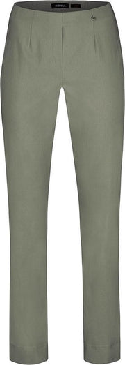 Robell Marie Dames Broek - Olijf Groen - Maat 52