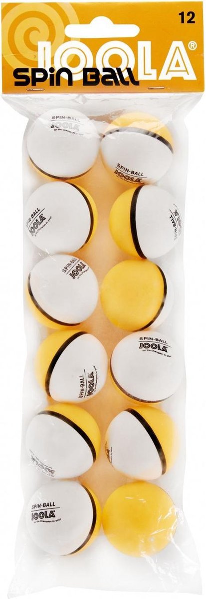 Joola Tafeltennisballen Spinball - 12 stuks - 2 gekleurde