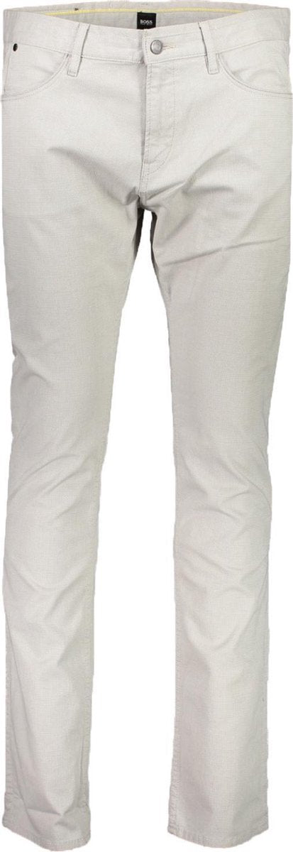 Hugo Boss  Jeans Grijs Getailleerd - Maat W38 X L34 - Heren - Lente/Zomer Collectie - Katoen;Elastaan