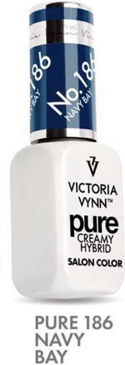 Victoria Vyn Gellak | Gel Nagellak | 186 Navy Bay | 8 ml. | Donkerblauw