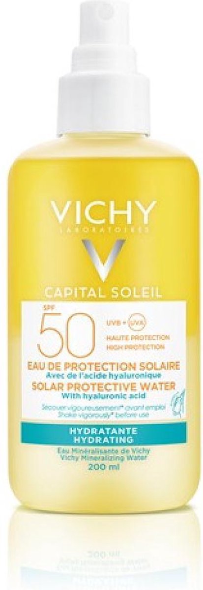Vichy Capital Soleil Zonnebrand water SPF50 - 200ml - hydratatie