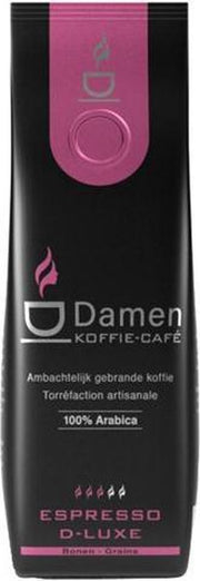 Damen Ambachtelijk gebrande Koffie espresso d-luxe bonen