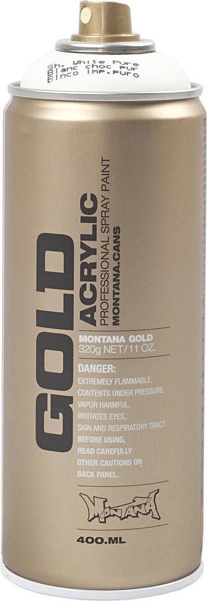 Montana GOLD S9120 Shock White Pure / spuitbus 400ml
