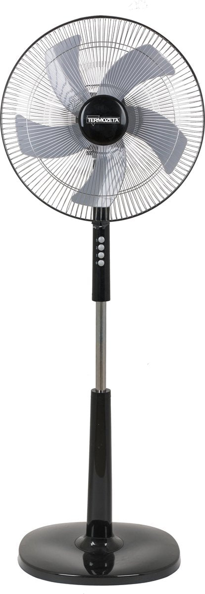 Termozeta Airzetta - Statiefventilator - Zwart/chroom