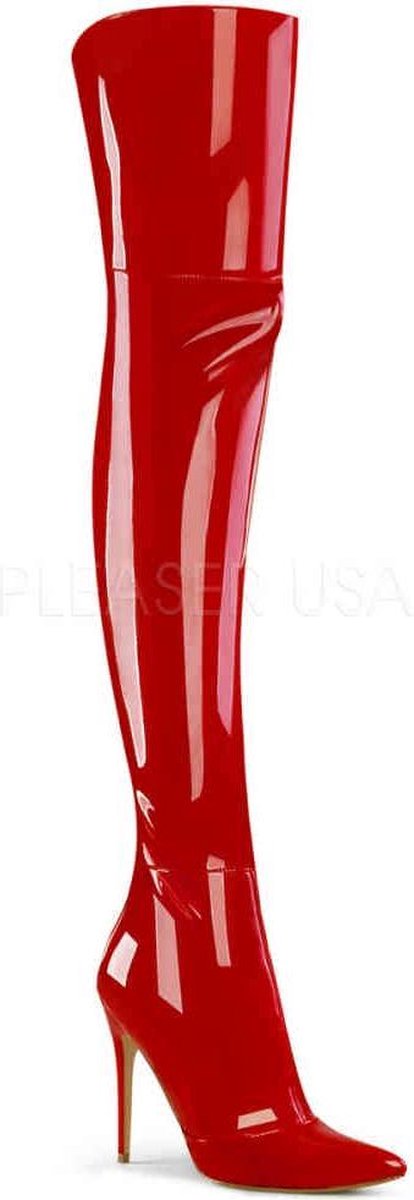 COURTLY-3012 - (EU 37 = US 7) - 5 Stretch Thigh High Boot