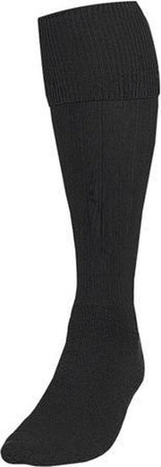 Precision Voetbalsokken Plain Junior Nylon Zwart Maat 35-39
