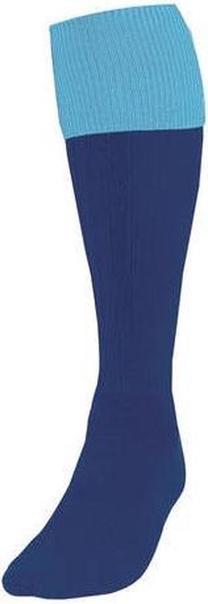 Precision Voetbalsokken Turnover Junior Nylon Navy/hemelsblauw Maat 35-39
