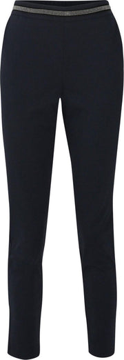 Cassis - Legging met strassteentjes - Marineblauw
