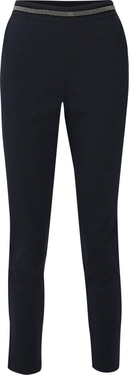 Cassis - Legging met strassteentjes - Marineblauw