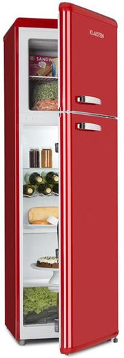 Klarstein Audrey - Retro koel-vriescombinatie - Rood