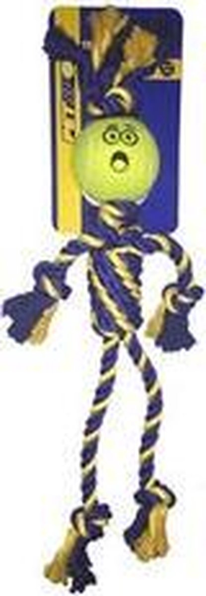 Petsport Braided Cotton Rope Raste Man with Tuff Ball